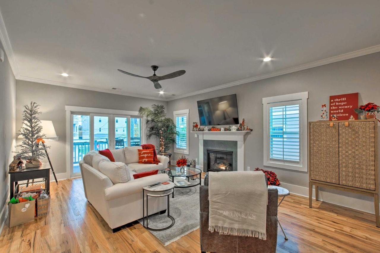 Bright Coastal Abode With Porch And Beach Access! Carolina Beach Eksteriør bilde