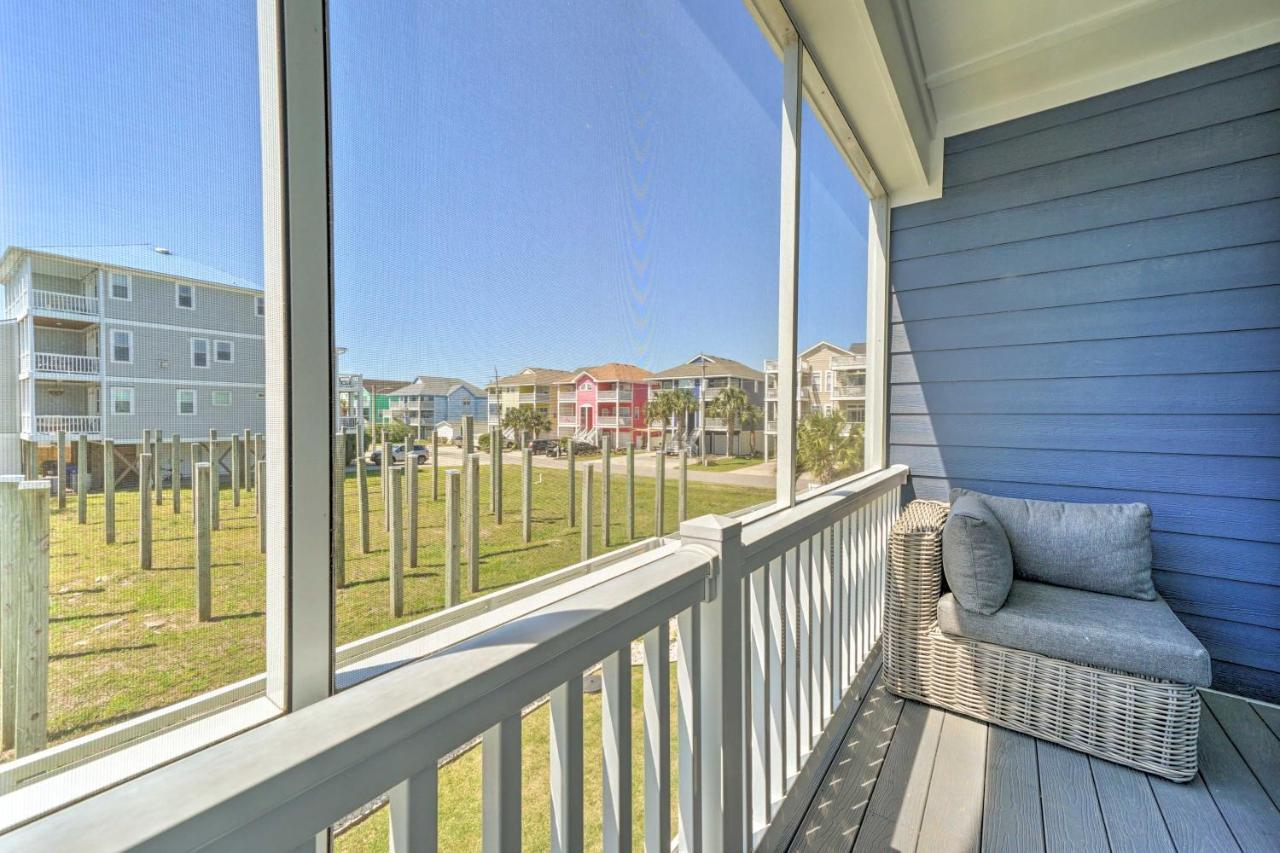 Bright Coastal Abode With Porch And Beach Access! Carolina Beach Eksteriør bilde