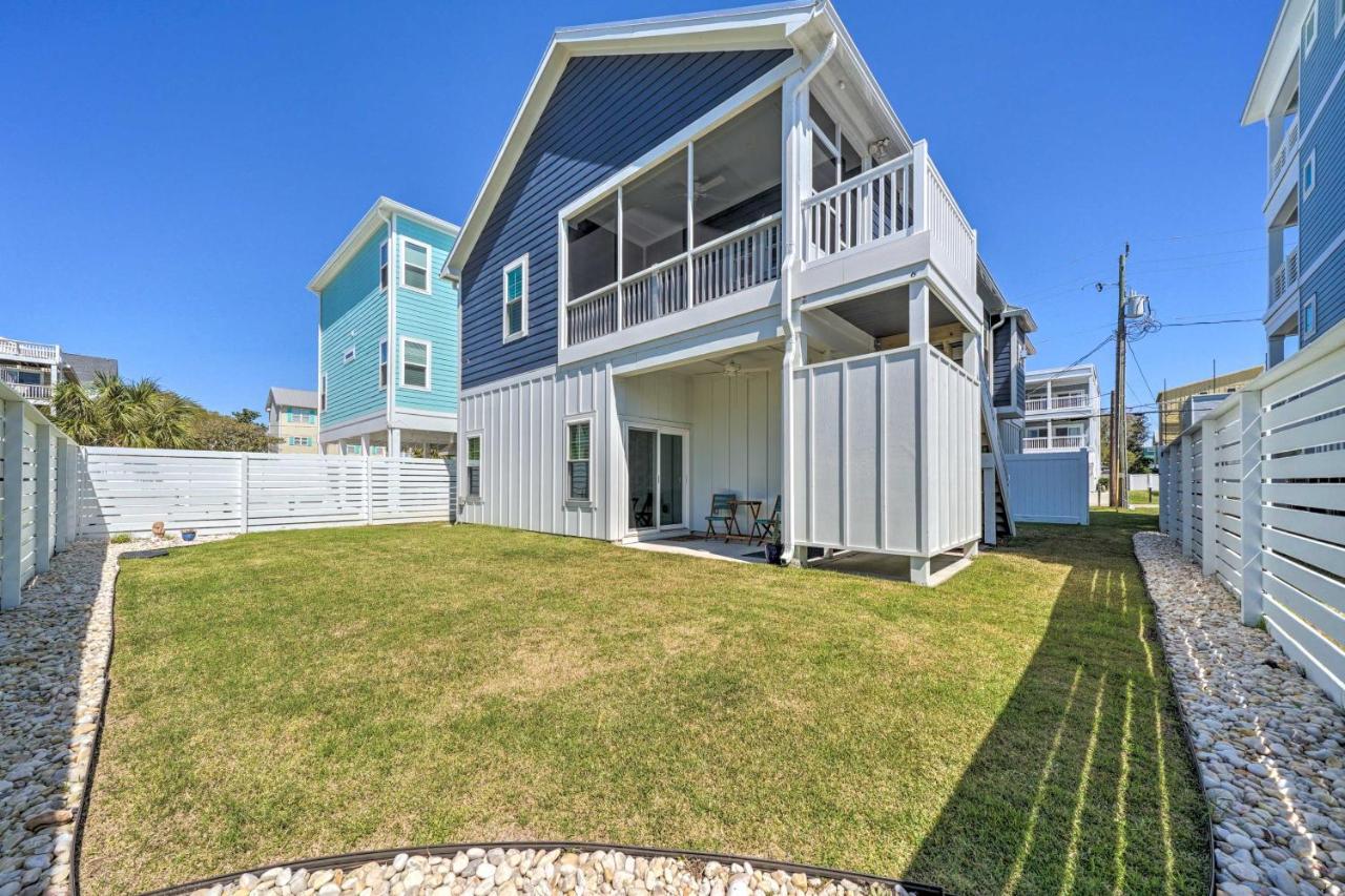 Bright Coastal Abode With Porch And Beach Access! Carolina Beach Eksteriør bilde